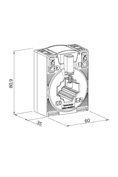 Wago - Wago 855-301/600-1001 600A-1A 10VA Akım Trafosu Wago 855-301/600-1001 600A-1A 10VA Akım Trafosu - Thumbnail