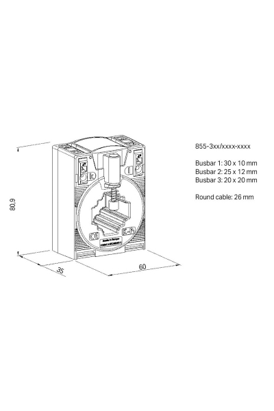 Wago - Wago 855-305/150-501 150A-5A 5VA Akım Trafosu Wago 855-305/150-501 150A-5A 5VA Akım Trafosu - Thumbnail