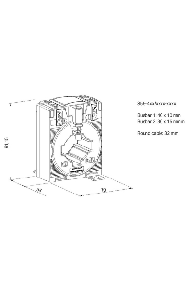 Wago - Wago 855-401/600-501 600A-1A 5VA 1 Akım Trafosu Wago 855-401/600-501 600A-1A 5VA 1 Akım Trafosu - Thumbnail