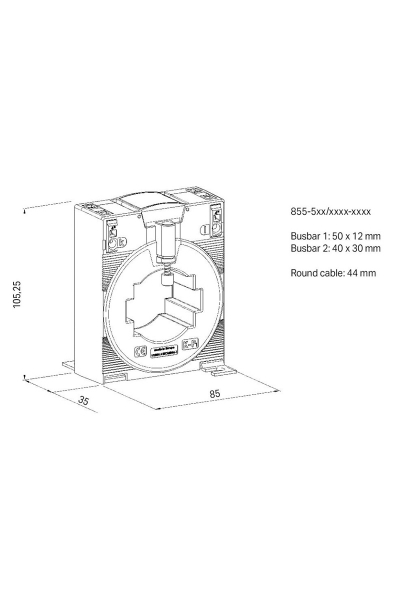Wago 855-501/400-1001 400A-1A 10VA Akım Trafosu - Thumbnail