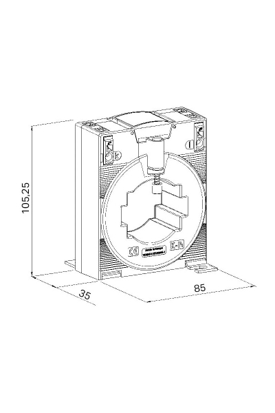 Wago 855-501/800-1001 800A-1A 10VA Akım Trafosu - Thumbnail