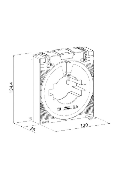 Wago 855-801/1000-1001 1000A-1A 10VA 1 Akım Trafosu - Thumbnail