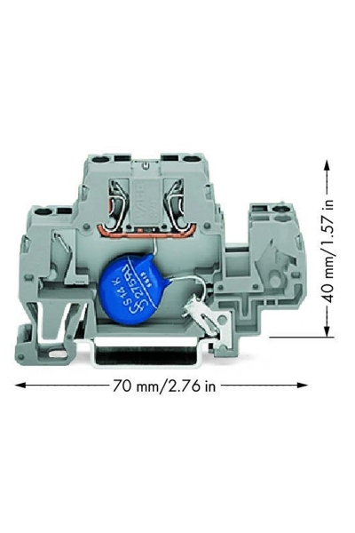 Wago 870-523/281-585 25 Adet DC 115V ISN 1kA Aşırı Gerilim Koruma Modülü - Thumbnail