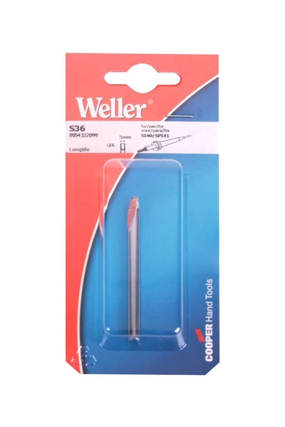 Weller S36 Sp40 Havya için Demir Kaplı Düz Uç - Thumbnail