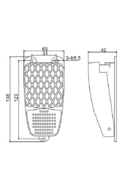 Gwest AP-2 Alüminyum Döküm Ayak Pedalı - Thumbnail